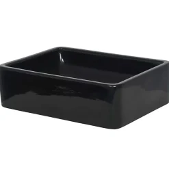 Vidaxl Lavabo Céramique Rectangulaire Noir Vasque Salle de Bain Toilette 142734* Lavabo