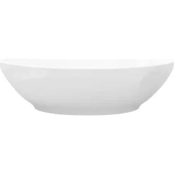 Vidaxl Lavabo en Forme Ovale Céramique Blanc Lave-mains Vasque Salle de Bain 140674* Vasque À Poser