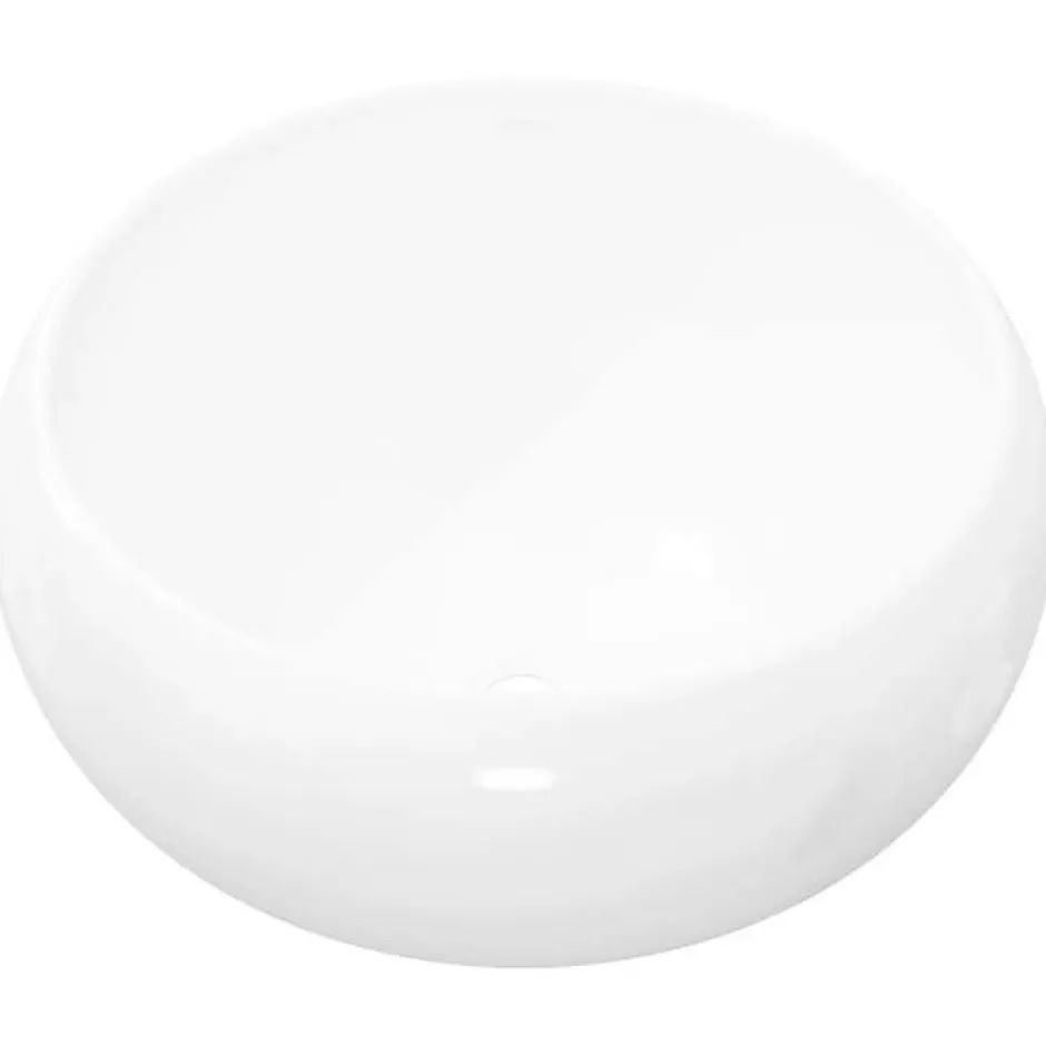 Vidaxl Lavabo Ronde Céramique Lave-Mains Vasque Evier pour Salle de Bain 142340