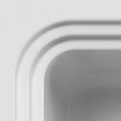 GoodHome Évier de cuisine 1 cuve en composite de quartz blanc mat avec accessoires Romesco