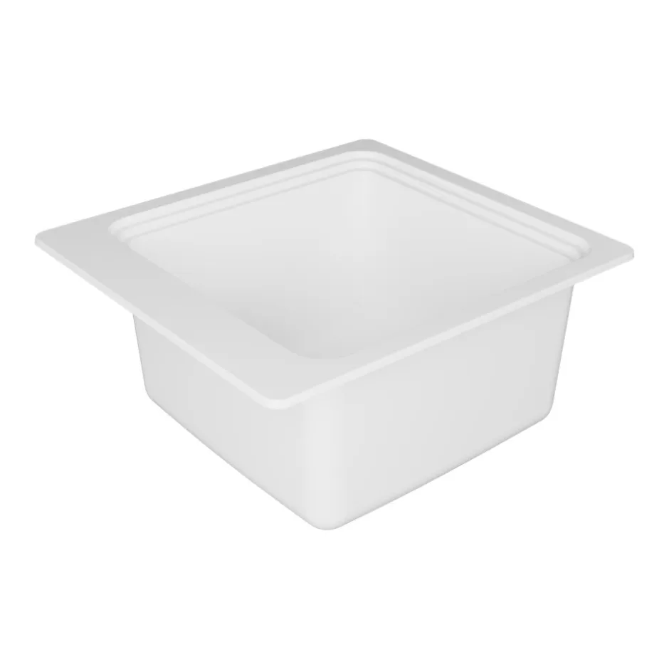 GoodHome Évier de cuisine 1 cuve en composite de quartz blanc mat avec accessoires Romesco
