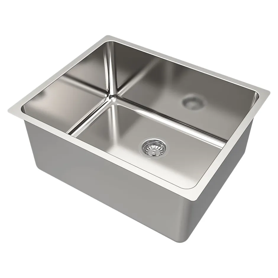 GoodHome Évier de cuisine sous-plan 1 cuve XS en acier inoxydable Villach* Evier Et Robinet De Buanderie