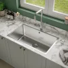 GoodHome Évier de cuisine sous-plan 1 cuve XL en acier inoxydable Villach* Evier Et Robinet De Buanderie