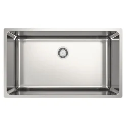 GoodHome Évier de cuisine sous-plan 1 cuve XL en acier inoxydable Villach* Evier Et Robinet De Buanderie