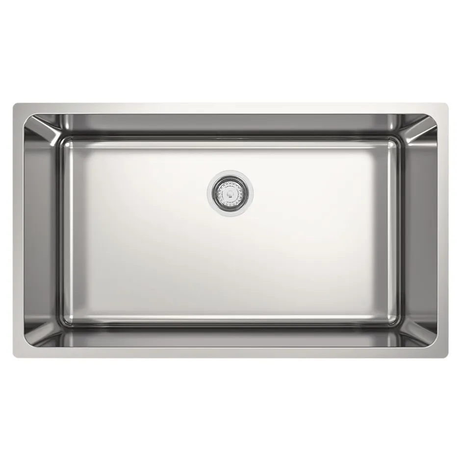 GoodHome Évier de cuisine sous-plan 1 cuve XL en acier inoxydable Villach* Evier Et Robinet De Buanderie