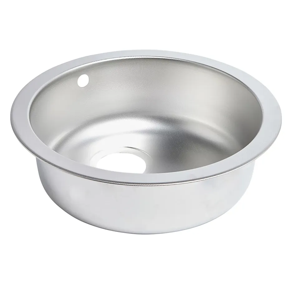 Cooke & Lewis Évier en inox finition nid d'abeille 1 bac à encastrer Hurston* Evier Et Robinet De Buanderie