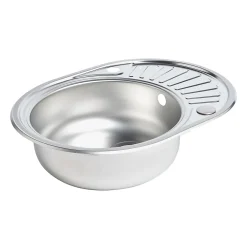 Évier en inox satiné 1 bac à encastrer Liebig