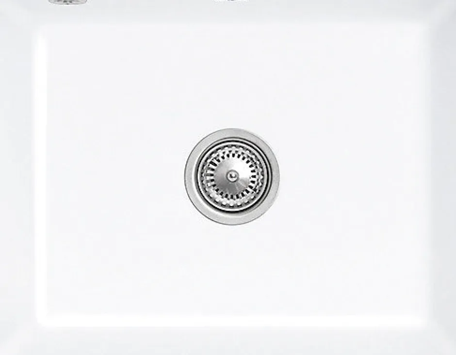 Villeroy & Boch Évier sous-plan en céramique 1 cuve à encastrer Subway blanc brillant