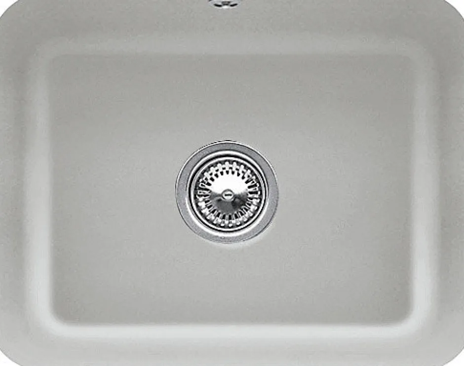 Villeroy & Boch Évier sous-plan en céramique 1 cuve à encastrer Cisterna gris moyen