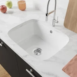 Villeroy & Boch Évier sous-plan en céramique 1 cuve à encastrer Cisterna blanc brillant* Evier Et Robinet De Buanderie