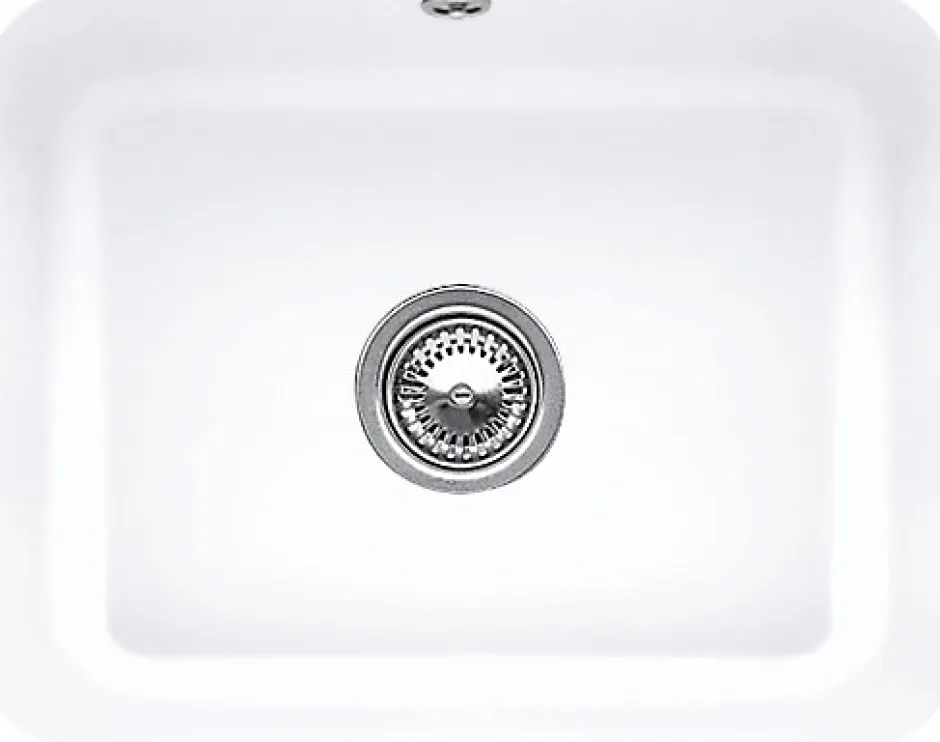 Villeroy & Boch Évier sous-plan en céramique 1 cuve à encastrer Cisterna blanc brillant* Evier Et Robinet De Buanderie