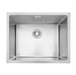 Essebagno Évier sous-plan en inox 1 bac à encastrer Luisa 55