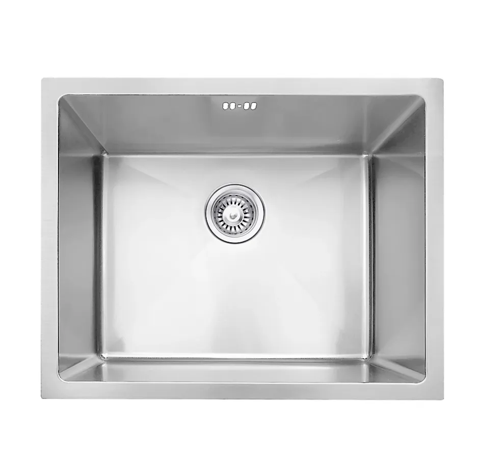 Essebagno Évier sous-plan en inox 1 bac à encastrer Luisa 55
