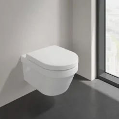 Villeroy & Boch Architectura, Combipack Cuvette suspendue à fond creux sans bride, avec abattant frein de chute* Wc Suspendu