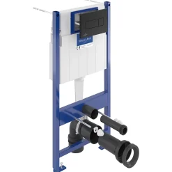 Villeroy & Boch Bâti-support sol-mur avec plaque de déclenchement 3/6 L Noire* Wc Suspendu