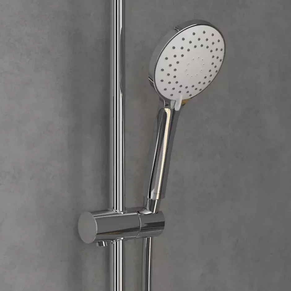 Villeroy & Boch Colonne de douche 230, avec mitigeur thermostatique et douchette 3 jets Chrome* Colonne De Douche Hydromassante