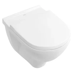 Villeroy & Boch O.novo, Cuvette suspendue sans bride, avec abattant amovible et frein de chute