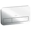 Villeroy & Boch ViConnect Plaque de déclenchement WC 200S, Chromé
