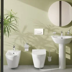 Vitra Integra bidet suspendu et trop-plein, 35,5x54 cm, blanc (7042-003-0288)