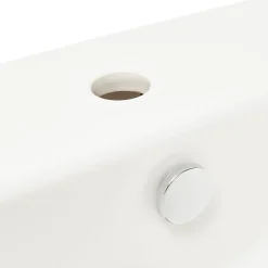 Vitra Integra Lavabo suspendu 50x43 cm avec trou pour robinetterie au milieu, Blanc (7048-003-0001)