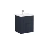 Vitra Meuble de salle de bain avec lavabo Root 60x67x46 cm bleu mat (ROOTG60BINTS)