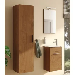 Vitra Mia armoire 145x35x35 cm, porte softclose, Chêne (MIAV35D)