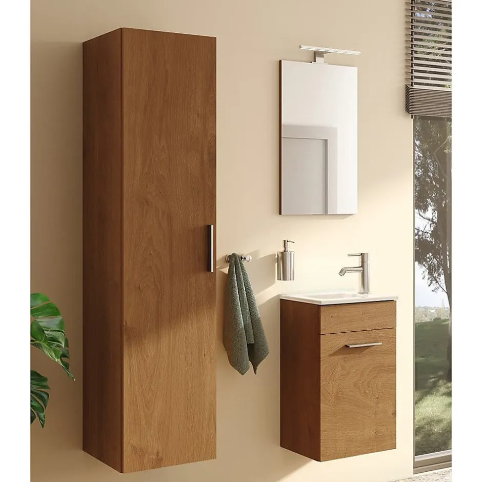 Vitra Mia armoire 145x35x35 cm, porte softclose, Chêne (MIAV35D)