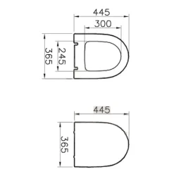 Vitra Sento abattant softclose en duroplast, blanc (120-003-009)* Abattant Wc