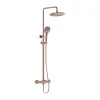 Vitra AquaHeat Bliss 240 2F colonne de douche cuivre avec mitigeur thermostatique et pomme de tête pluie ronde* Colonne De Douche Thermostatique