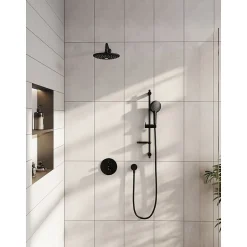 Vitra Bliss set de douche noir mat (douchette, flexible et barre)
