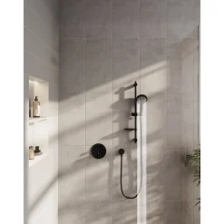 Vitra Bliss set de douche noir mat (douchette, flexible et barre)
