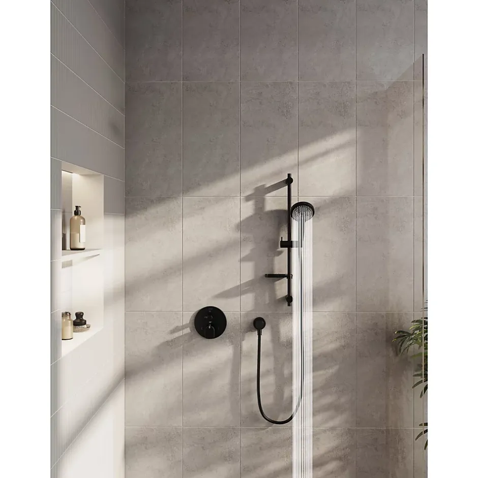 Vitra Bliss set de douche noir mat (douchette, flexible et barre)