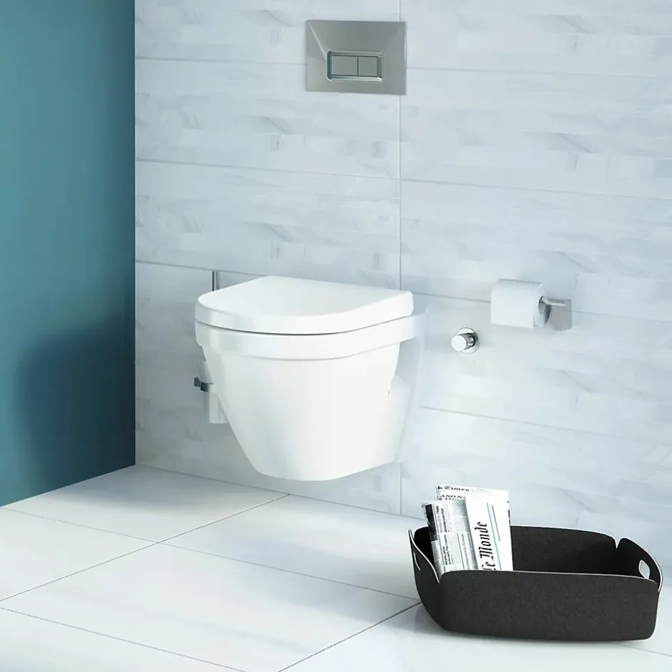 Vitra Pack WC S50 suspendu sans bride abattant fermeture douce 3/6L 7740B0036037* Wc Suspendu