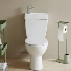 Planète Bain WC à poser avec lave-mains intégré sans bride sortie horizontale - Manila duo* Wc À Poser