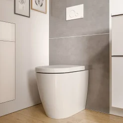 Bernstein WC à poser Blanc brillant 36x54x42cm (LxPxH) sans rebord, abattant fermeture progressive + soft-close - VIREO* Wc À Poser