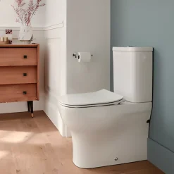Jacob Delafon WC à poser compact sans bride sortie universelle avec abattant extra-plat, déclipsable et frein de chute