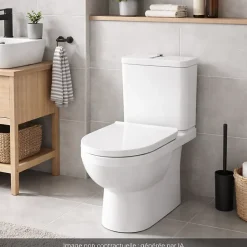 Duravit WC à poser No.1 avec abattant frein de chute + nettoyant