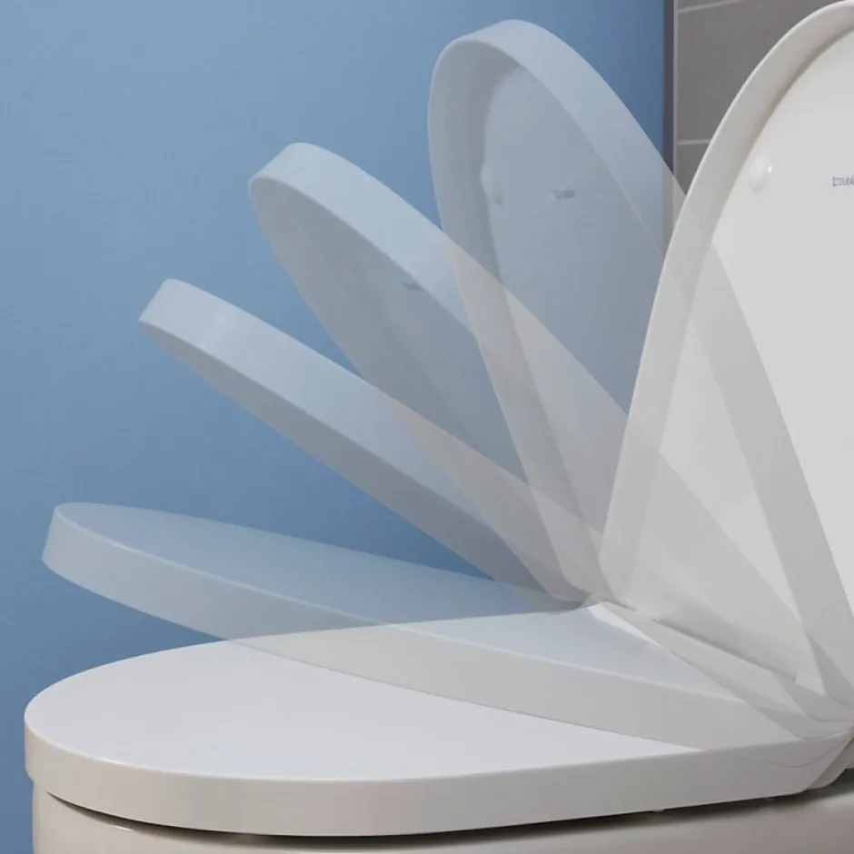 Duravit WC à poser No.1 avec abattant frein de chute + nettoyant