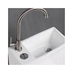 Rue Du Bain WC à Poser Monobloc avec Lave main intégré Céramique 39x68cm - Creativ* Wc À Poser