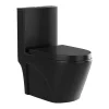 Vente-unique WC à poser noir mat en céramique - Evacuation horizontale - NAGILAM* Wc À Poser