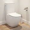 Ceramia WC à poser sans bride en céramique avec abattant SoftClose + réservoir de chasse, alimentation latérale, blanc (CEPX030RREXVP)