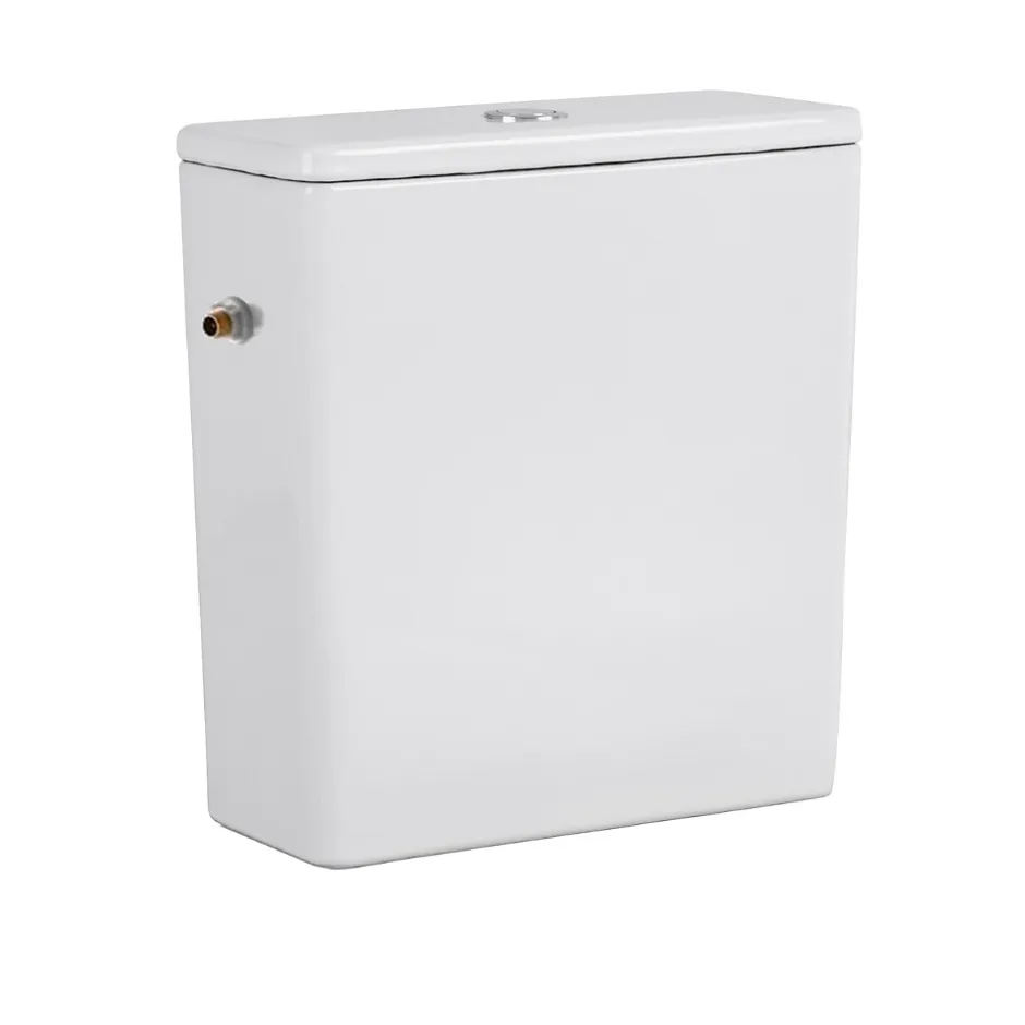 Ceramia WC à poser sans bride en céramique avec abattant SoftClose + réservoir de chasse, alimentation latérale, blanc (CEPX030RREXVP)
