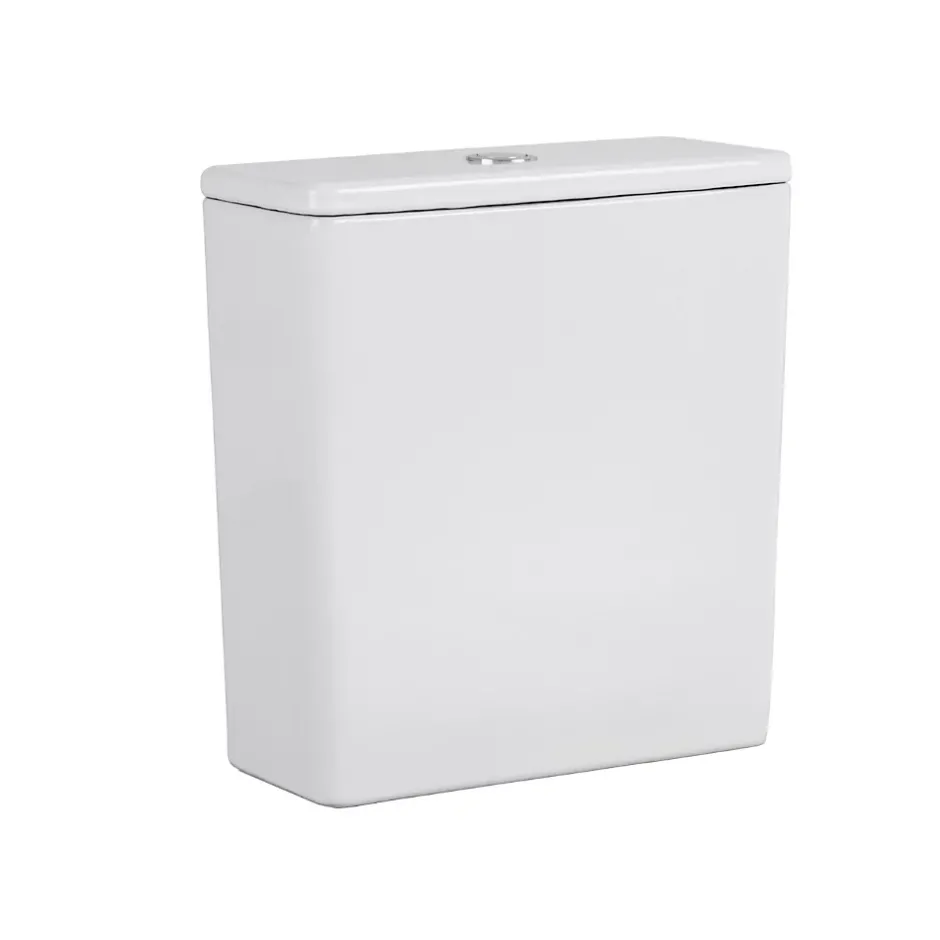 Ceramia WC à poser sans bride en céramique + abattant SoftClose + réservoir de chasse, alimentation par le bas, blanc (CEPX030RREXVPBI)