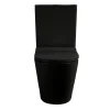 Ceramia WC à poser sans bride en céramique avec abattant SoftClose + réservoir de chasse, alimentation latérale, noir (CEPX030RREXVPBKM)* Wc À Poser