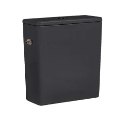 Ceramia WC à poser sans bride en céramique avec abattant SoftClose + réservoir de chasse, alimentation latérale, noir (CEPX030RREXVPBKM)* Wc À Poser