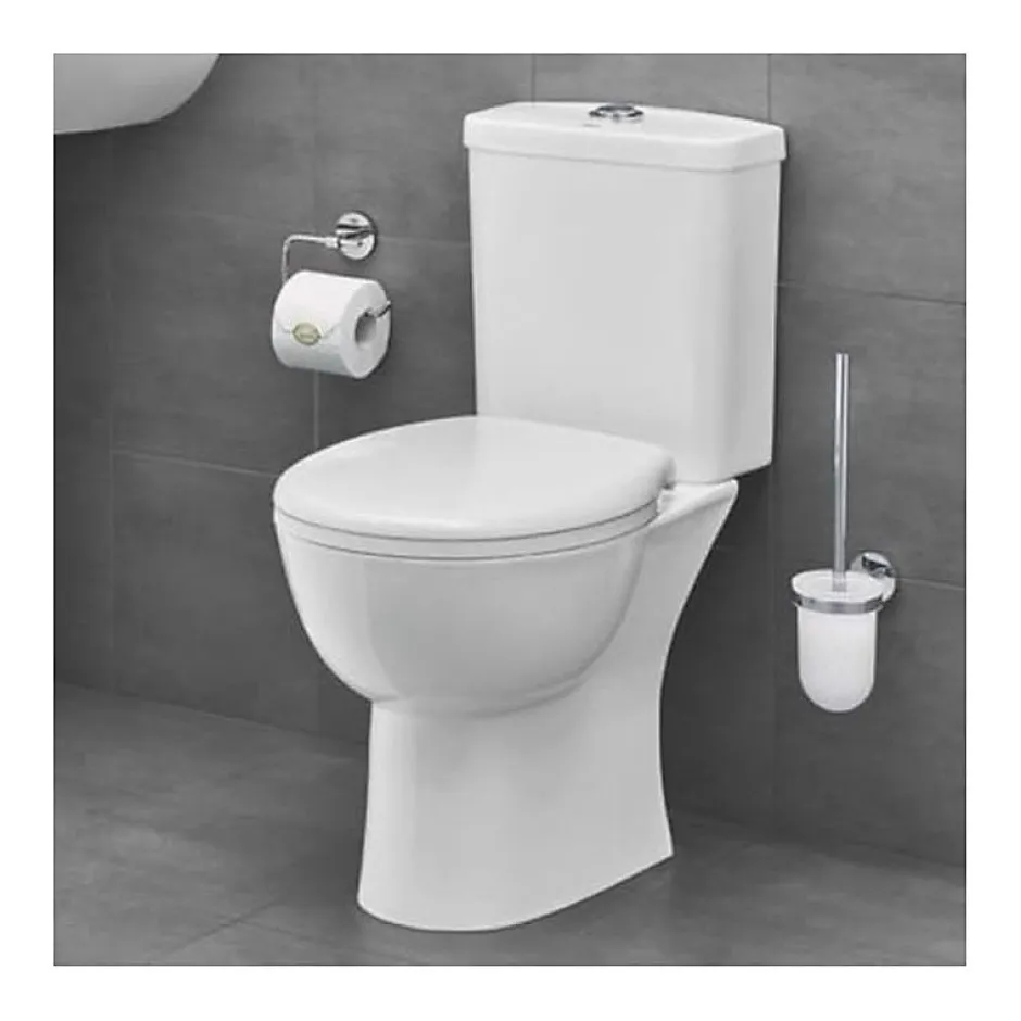 Grohe WC à poser sans bride Bau Ceramic avec abattant frein de chute declipsable + nettoyant Briochin