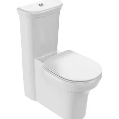 Jacob Delafon WC à poser sans bride sortie universelle Cléo 1889 avec abattant extra-plat frein de chute* Wc À Poser