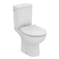 Ideal Standard WC à poser sans bride sortie horizontale TIRSO RimLS+ avec abattant frein de chute