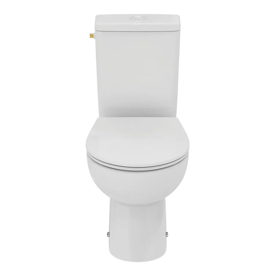 Ideal Standard WC à poser sans bride sortie horizontale TIRSO RimLS+ avec abattant frein de chute