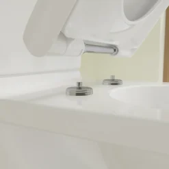 Villeroy & Boch WC à poser sans bride surélevé sortie horizontale O.novo avec abattant frein de chute + Nettoyant* Wc À Poser